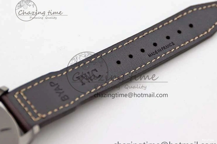 MIROTIME 0312 Mark XVIII IW327006 Titanium M+F 1:1 Best Edition Black Dial on Brown Leather Strap A Efficient 7052